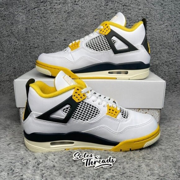 Air Jordan 4 Retro 'Vivid Sulfur' Size 9.5 Women Sneakers - Picture 2 of 7